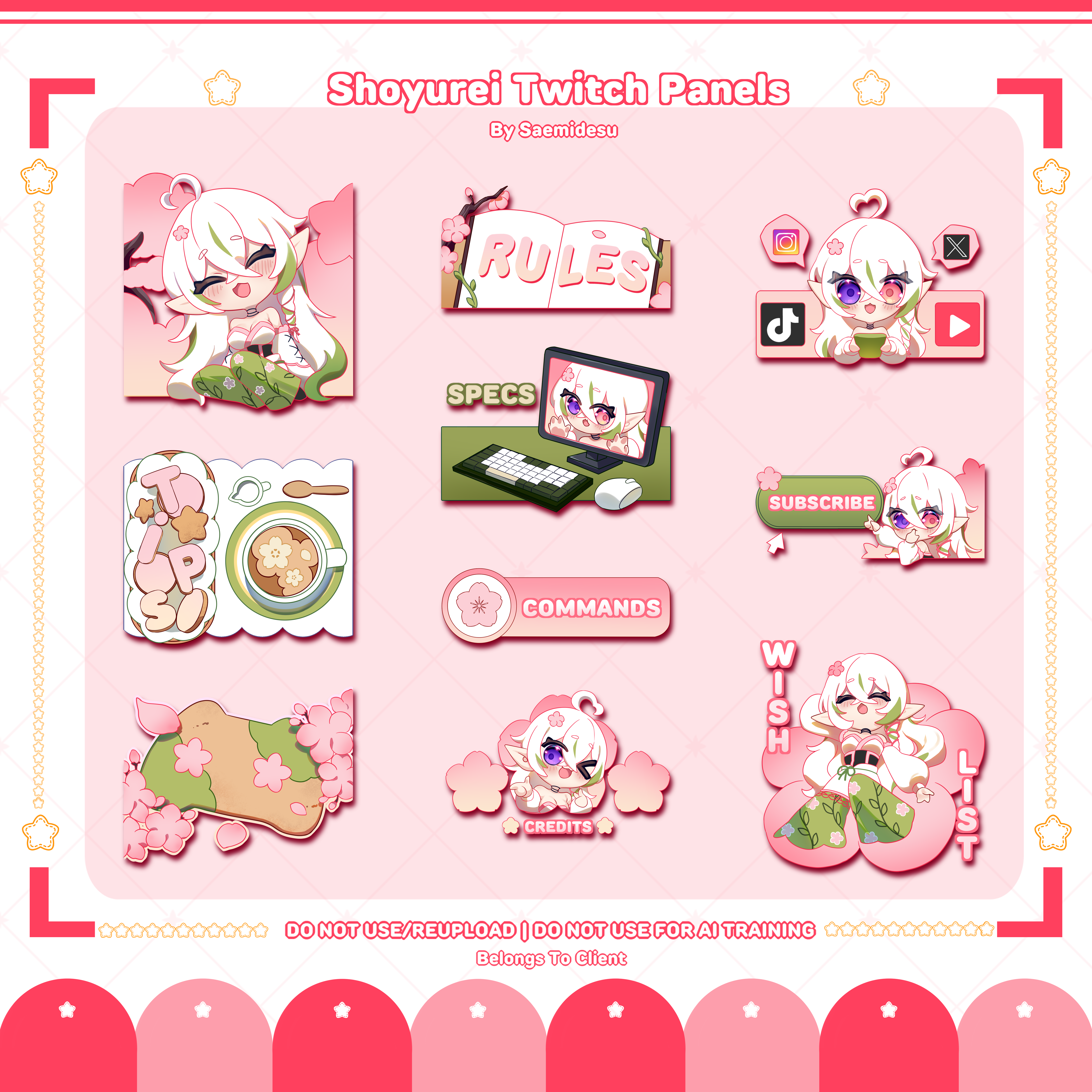 Twitch panels showcase by Saemidesunya